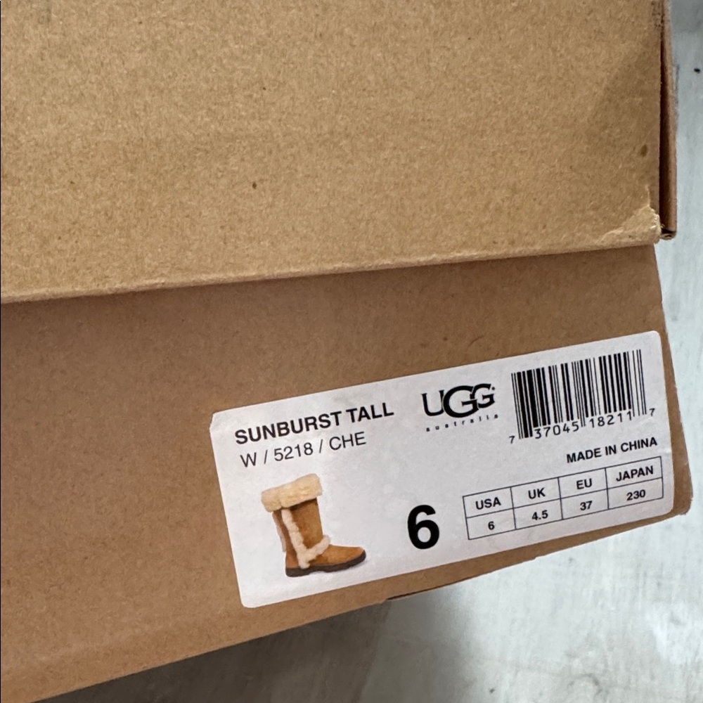 Ugg Snow Sunburst Boot Gift Shoe Box - Box Only - Picture 3 of 3